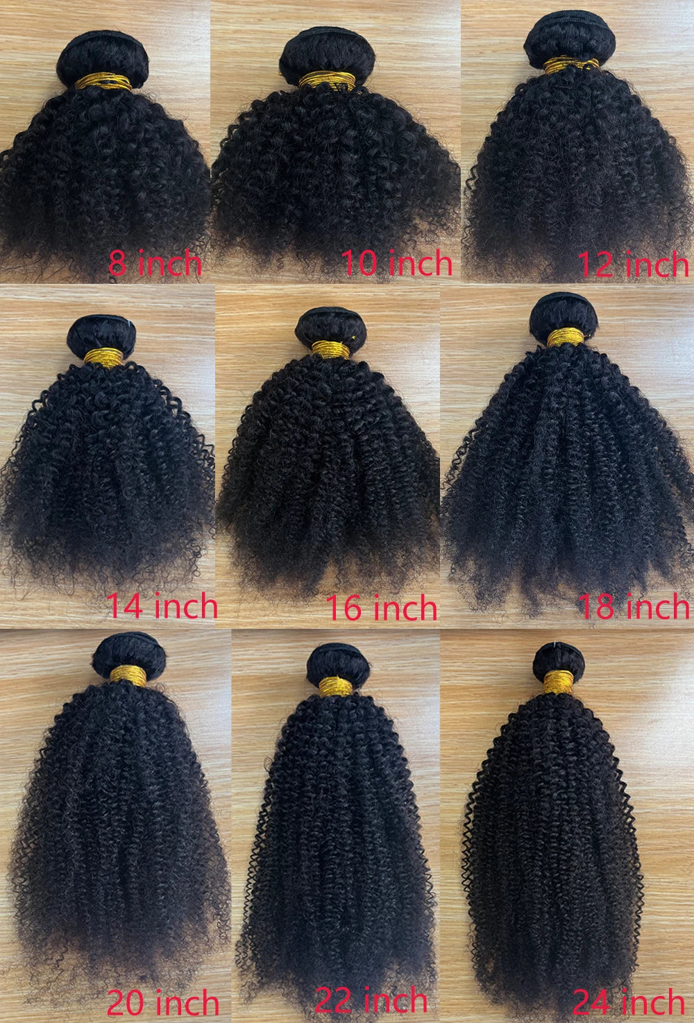 Afro Kinky Curly Bundles Brazilian 1/3 Afro Kinky Human Hair Bundles Deal 8-22" Hair Extensions Curly Human Hair Weave For Women