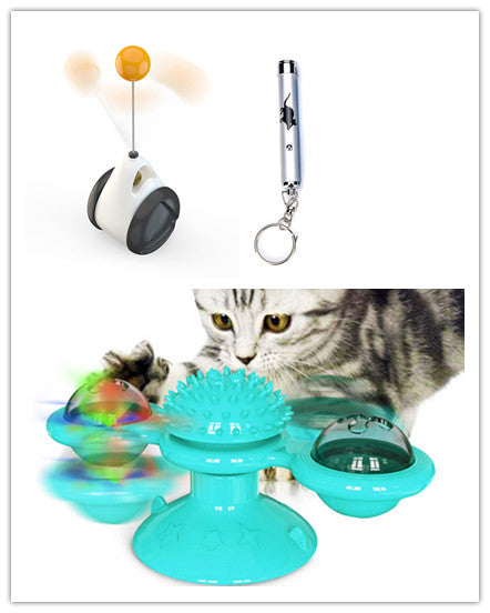 Turn Windmill creative cat toy