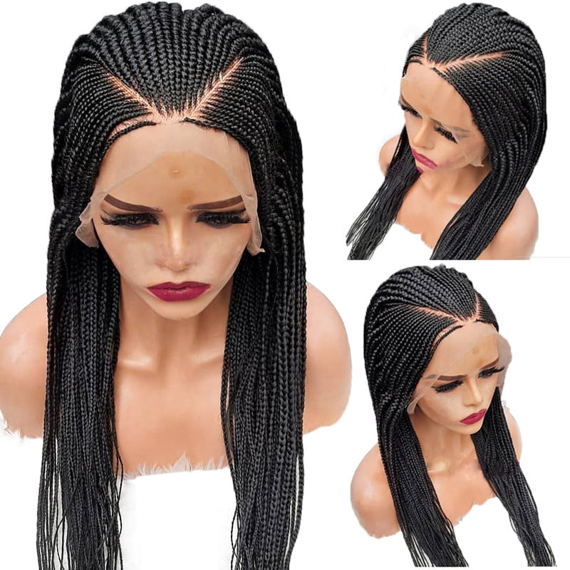 13x6 Braided Wigs Synthetic Lace Front