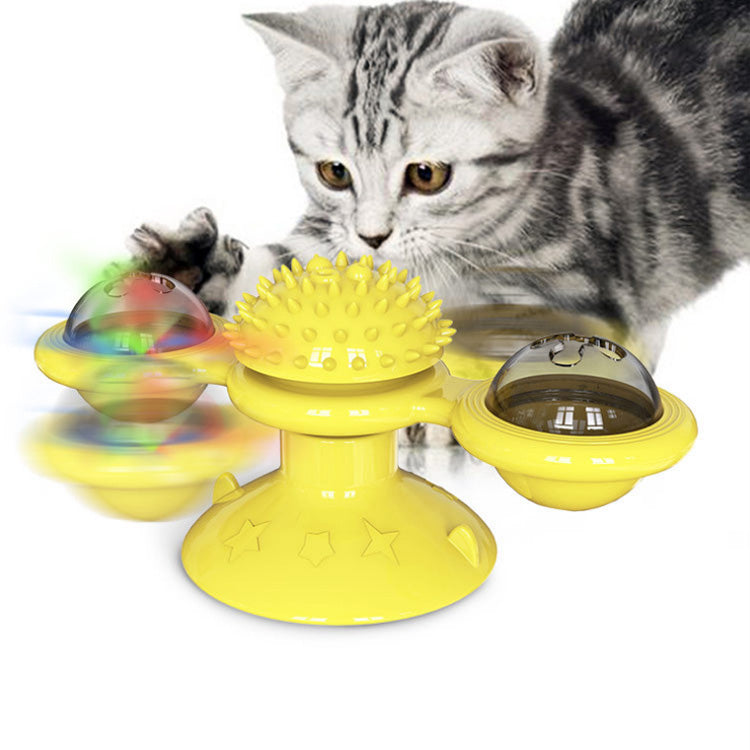Turn Windmill creative cat toy