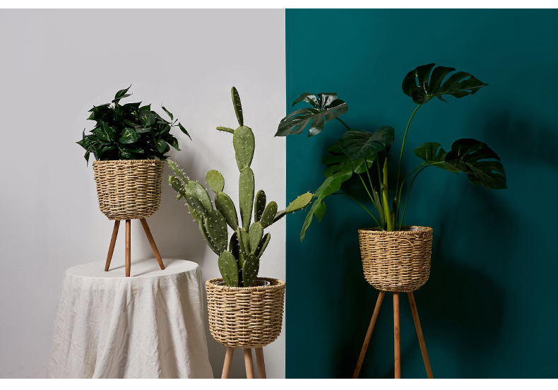 flowerpot straw furniture