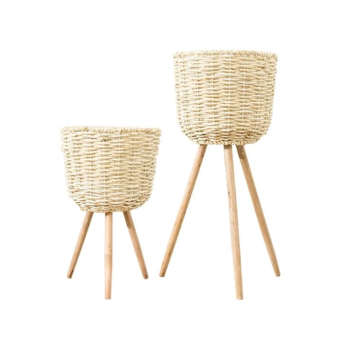 flowerpot straw furniture