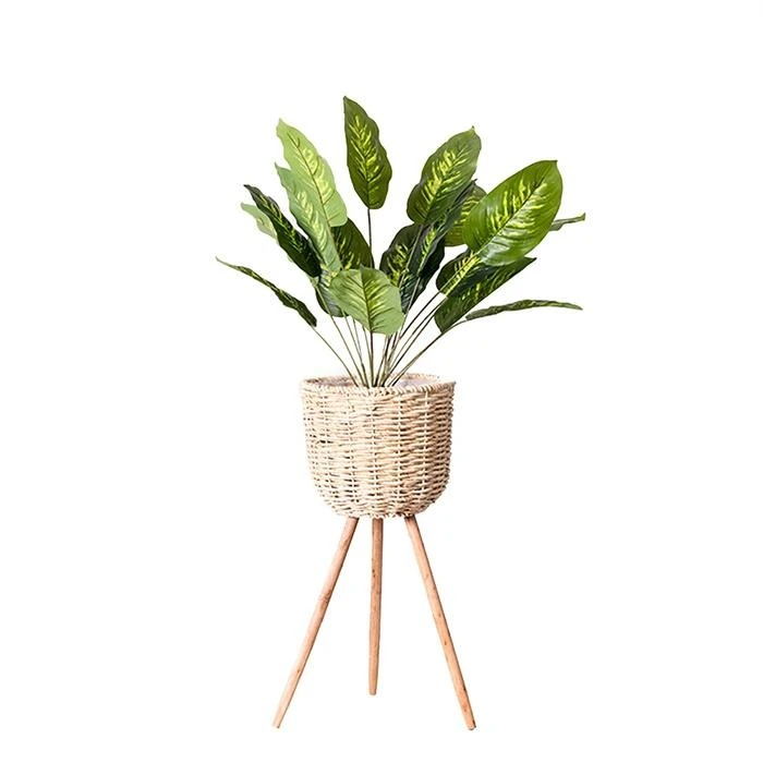 flowerpot straw furniture