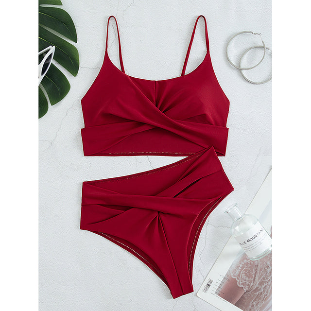 women Sexy bikini set High cut swimwear