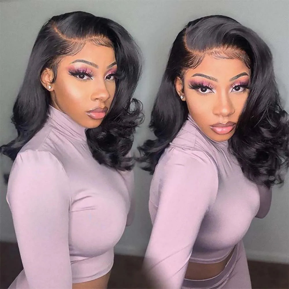 BOB Wig Short Human Hair Wigs Lace Front Human Hair Wigs Loose Wave 13X4 Lace Front wig Body Wave Wigs For Women Human Hair