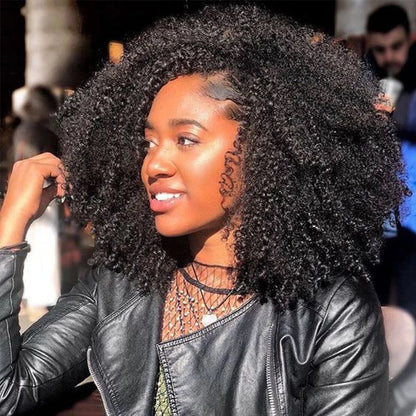 Afro Kinky Curly Bundles Brazilian 1/3 Afro Kinky Human Hair Bundles Deal 8-22" Hair Extensions Curly Human Hair Weave For Women