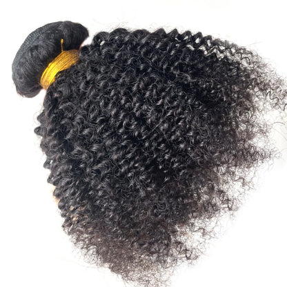 Afro Kinky Curly Bundles Brazilian 1/3 Afro Kinky Human Hair Bundles Deal 8-22" Hair Extensions Curly Human Hair Weave For Women