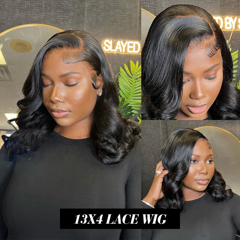 BOB Wig Short Human Hair Wigs Lace Front Human Hair Wigs Loose Wave 13X4 Lace Front wig Body Wave Wigs For Women Human Hair