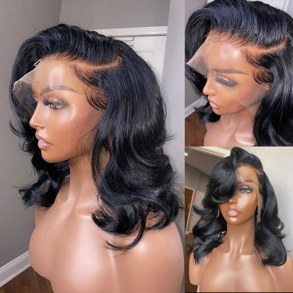 BOB Wig Short Human Hair Wigs Lace Front Human Hair Wigs Loose Wave 13X4 Lace Front wig Body Wave Wigs For Women Human Hair