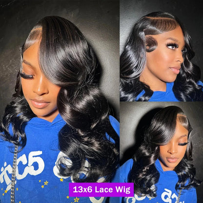 13x4 Body Wave Bob Lace Front Wigs Human Hair Pre Plucked Loose Wave Bob Wigs Glueless Wig Brazilian Hair Bob Wig Natural Color