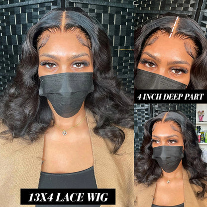 BOB Wig Short Human Hair Wigs Lace Front Human Hair Wigs Loose Wave 13X4 Lace Front wig Body Wave Wigs For Women Human Hair