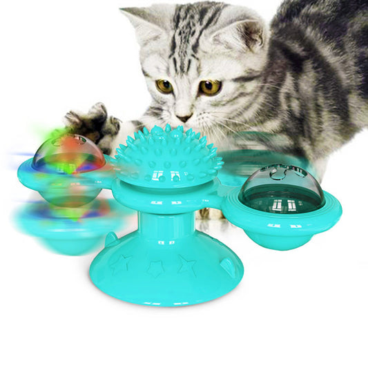 Turn Windmill creative cat toy