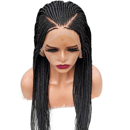13x6 Braided Wigs Synthetic Lace Front