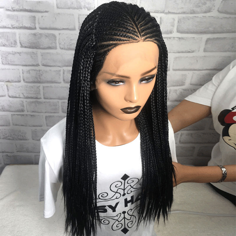 13x6 Braided Wigs Synthetic Lace Front