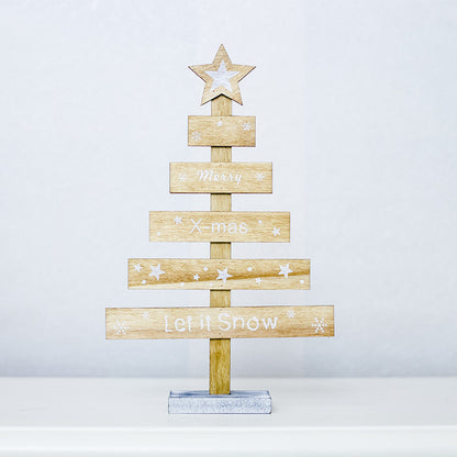 Creative Painted Letter Christmas Tree Ornaments