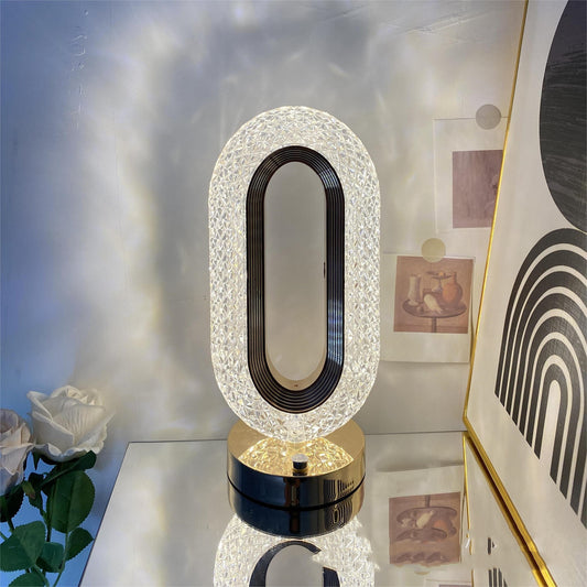 Simple Luxury Touch Desktop Crystal Lamp Decorative Home Decor