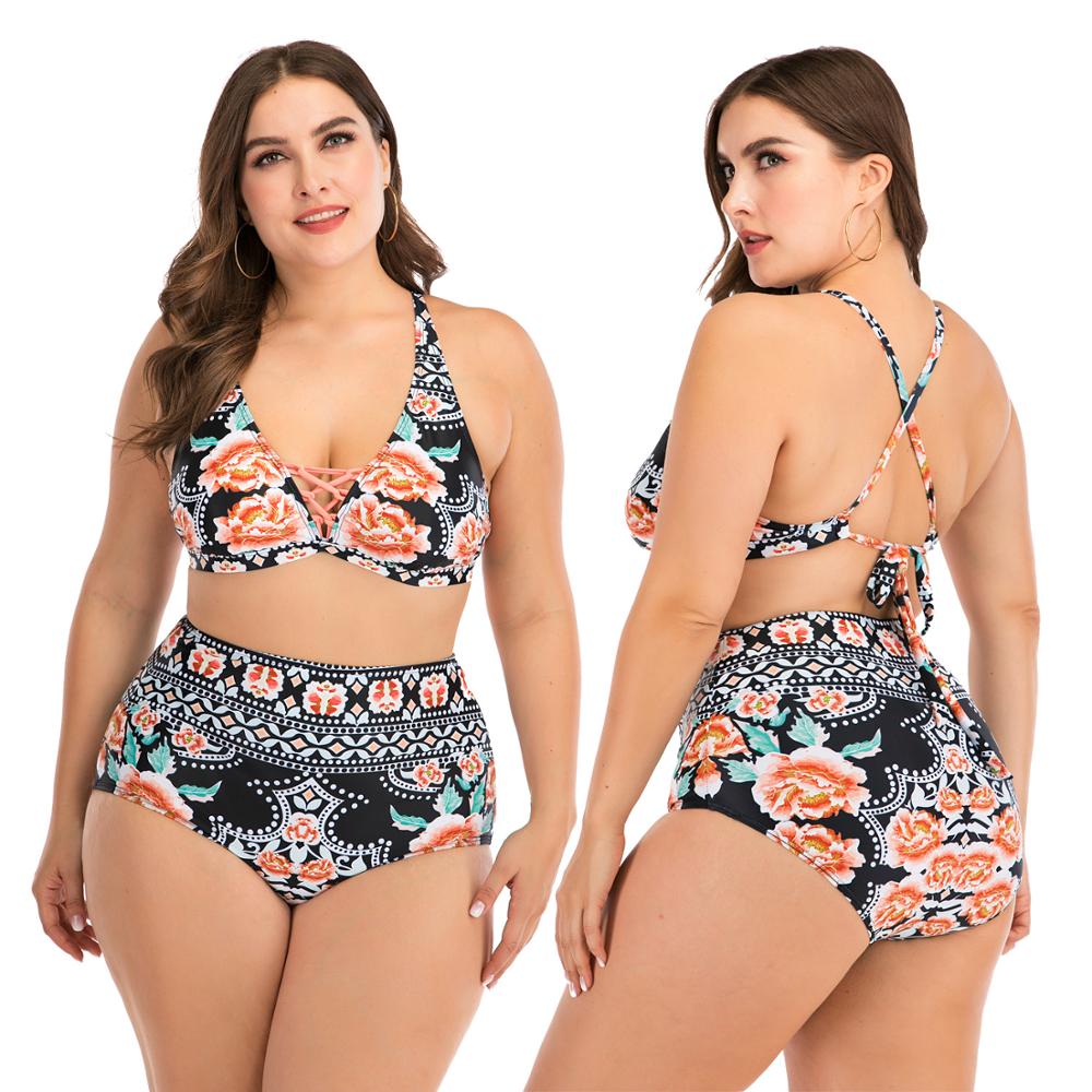 Swimwear Large Size Woman Two Piece