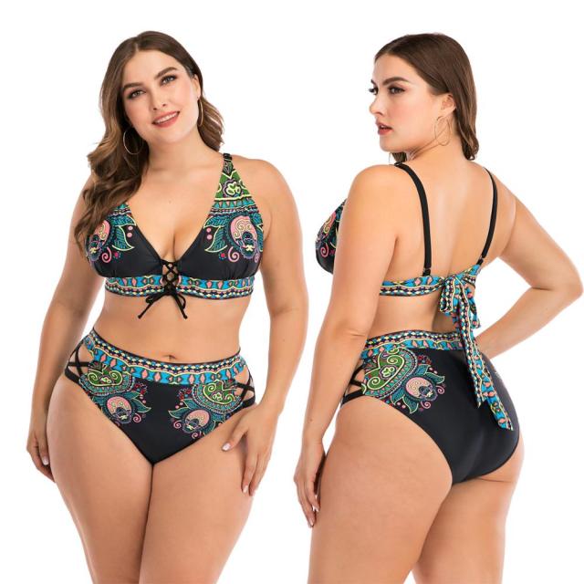 Swimwear Large Size Woman Two Piece