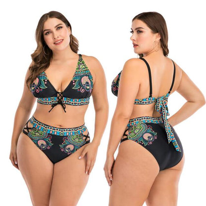 Swimwear Large Size Woman Two Piece