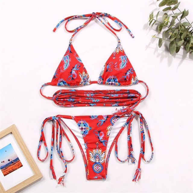 Sexy Bikini Bandage Swimsuit Low Waist Swimming suit