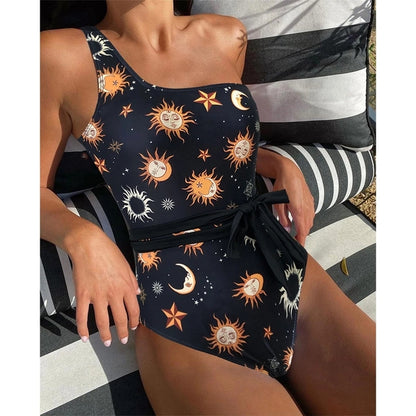 2022 One Piece Swimsuit One Shoulder Backless