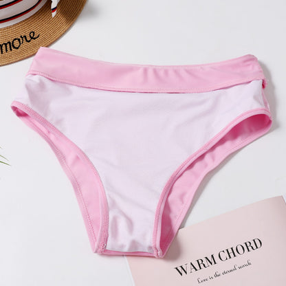 Bikini 2022 Women High Waist Swimsuit Solid Summer Swimwear