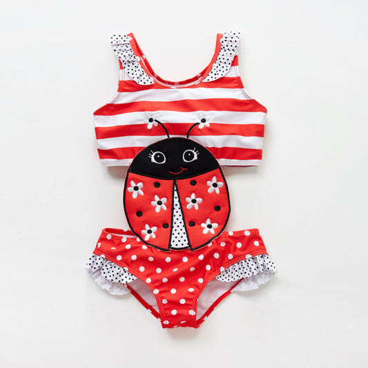 Honey zone Cute Bee Bikini Baby Girls Swimwear